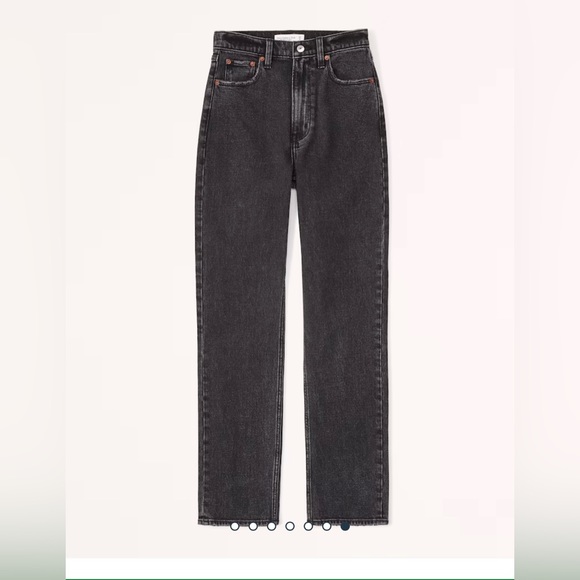 Abercrombie Ankle Straight ultra high rise jeans sz 27/L - Picture 5 of 11